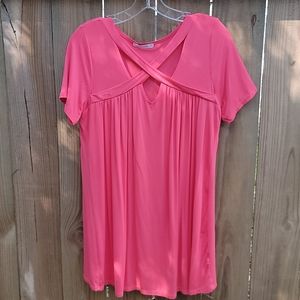 Pink Punch Short Sleeve Tunic